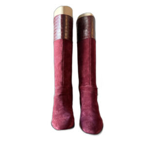 Marc Fisher Leather Tall Boots  Winter to Spring Wear Women’s Size 8 – Red – NWT